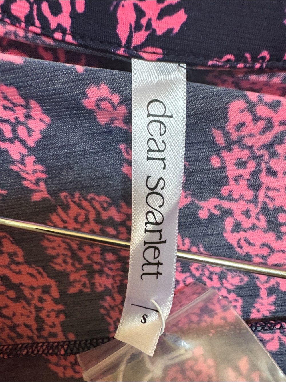 dear scarlett Navy & Pink Floral Wrap Tunic - Picture 3 of 3